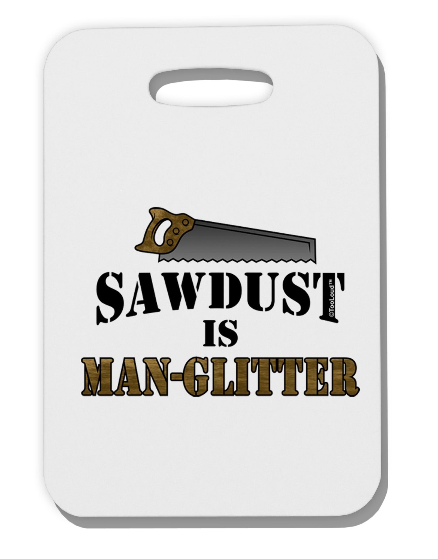 Sawdust is Man Glitter Plus Size Dark Apron by TooLoud-Bib Apron-TooLoud-White-2.74"x4"x2mm-Davson Sales