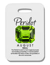 Birthstone Peridot Thick Plastic Luggage Tag-Luggage Tag-TooLoud-One Size-Davson Sales