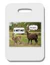 Angry Standing Llamas Thick Plastic Luggage Tag by TooLoud-Luggage Tag-TooLoud-White-One Size-Davson Sales