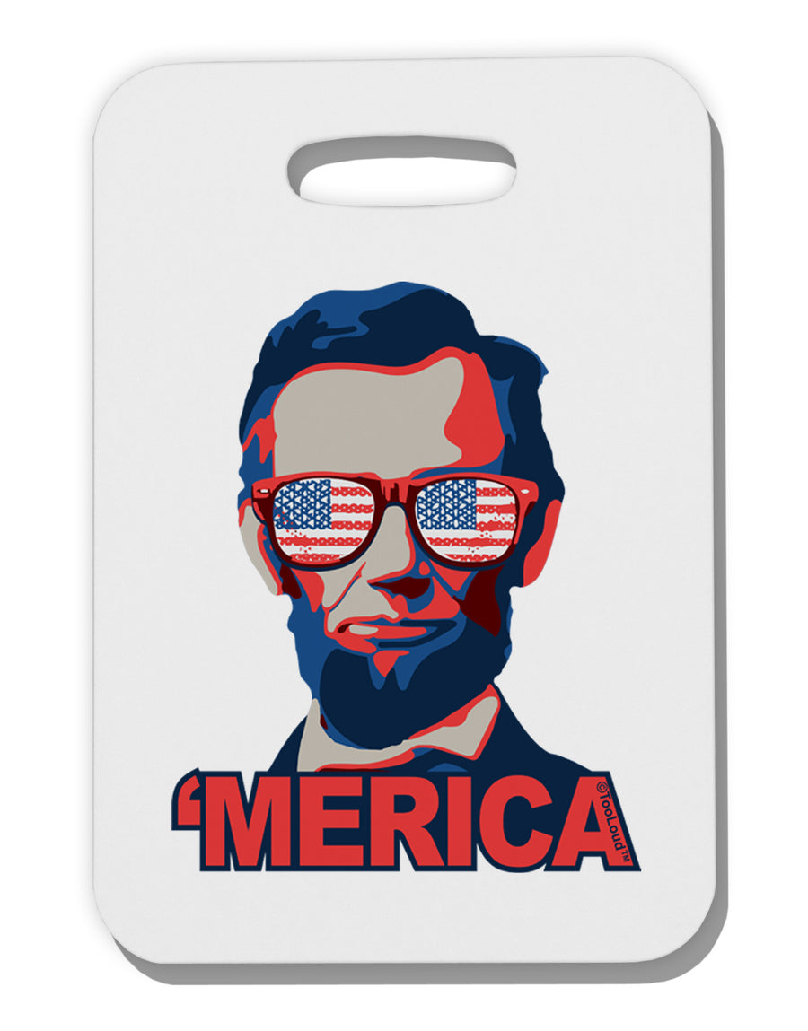 Lincoln Merica Thick Plastic Luggage Tag-Luggage Tag-TooLoud-White-One Size-Davson Sales