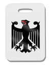 Bundeswehr Logo Thick Plastic Luggage Tag-Luggage Tag-TooLoud-White-One Size-Davson Sales