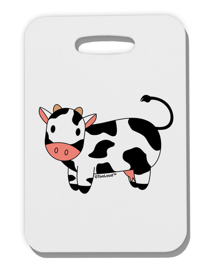 Cute Cow Thick Plastic Luggage Tag-Luggage Tag-TooLoud-White-One Size-Davson Sales