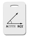Acute Boy Thick Plastic Luggage Tag-Luggage Tag-TooLoud-White-One Size-Davson Sales