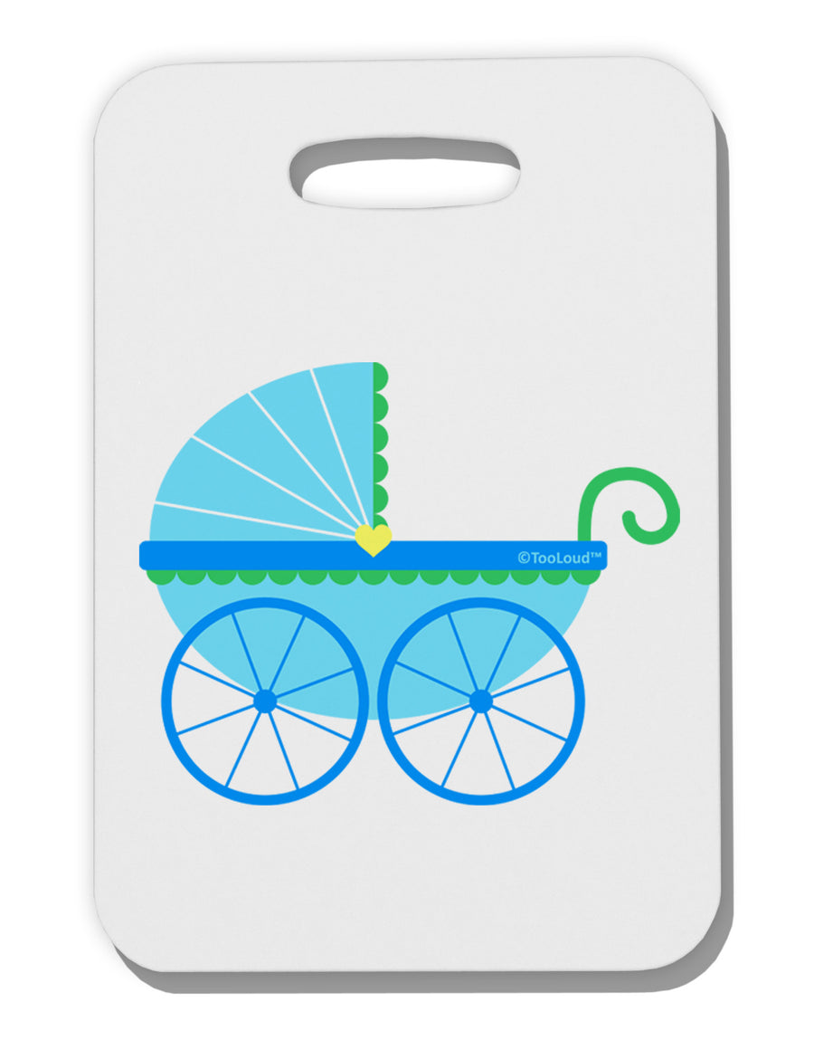 Baby Boy Carriage Thick Plastic Luggage Tag-Luggage Tag-TooLoud-White-One Size-Davson Sales