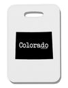 Colorado - United States Shape Thick Plastic Luggage Tag-Luggage Tag-TooLoud-White-One Size-Davson Sales