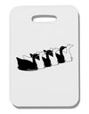 Six Geese A laying Thick Plastic Luggage Tag-Luggage Tag-TooLoud-White-One Size-Davson Sales