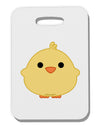 Cute Little Chick - Yellow Thick Plastic Luggage Tag by TooLoud-Luggage Tag-TooLoud-White-One Size-Davson Sales