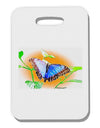 Blue Watercolor Butterfly Thick Plastic Luggage Tag-Luggage Tag-TooLoud-White-One Size-Davson Sales