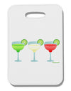 Margaritas - Mexican Flag Colors - Cinco de Mayo Thick Plastic Luggage Tag by TooLoud-Luggage Tag-TooLoud-White-One Size-Davson Sales