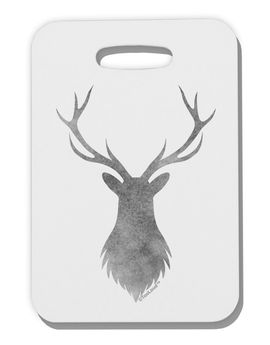 Majestic Stag Distressed Thick Plastic Luggage Tag-Luggage Tag-TooLoud-White-One Size-Davson Sales