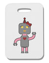 Cute Robot Female Thick Plastic Luggage Tag-Luggage Tag-TooLoud-White-One Size-Davson Sales