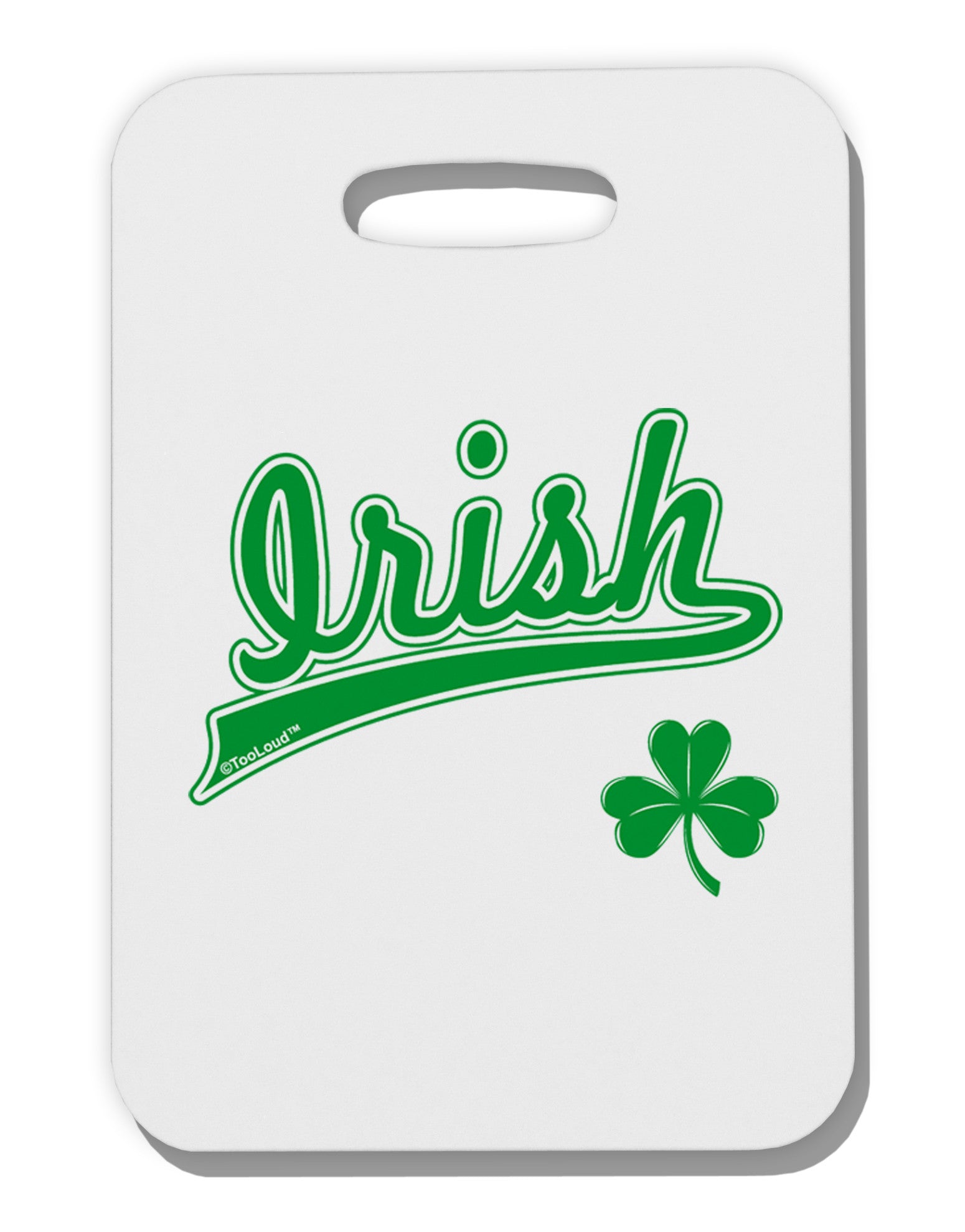 Irish Jersey Thick Plastic Luggage Tag-Luggage Tag-TooLoud-White-One Size-Davson Sales