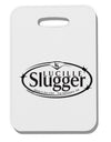 Lucille Slugger Logo Thick Plastic Luggage Tag by TooLoud-Luggage Tag-TooLoud-White-One Size-Davson Sales