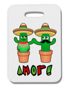 Fiesta Cactus Couple Amor Thick Plastic Luggage Tag-Luggage Tag-TooLoud-White-One Size-Davson Sales