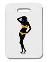 Polka Dot Bikini Shadow Thick Plastic Luggage Tag by TooLoud-Luggage Tag-TooLoud-White-One Size-Davson Sales