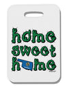 Home Sweet Home - Oklahoma - Cactus and State Flag Thick Plastic Luggage Tag by TooLoud-Luggage Tag-TooLoud-White-One Size-Davson Sales