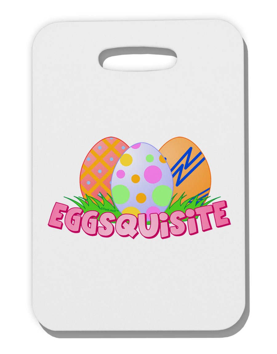 Eggsquisite Thick Plastic Luggage Tag-Luggage Tag-TooLoud-White-One Size-Davson Sales