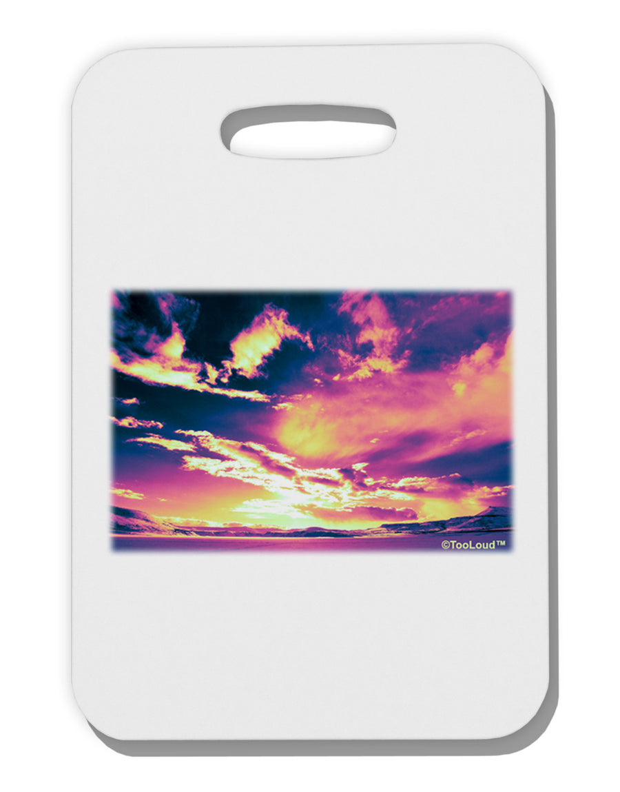 Blue Mesa Reservoir Surreal Thick Plastic Luggage Tag-Luggage Tag-TooLoud-White-One Size-Davson Sales