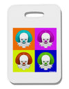 Clown Face Pop Art Thick Plastic Luggage Tag by TooLoud-Luggage Tag-TooLoud-White-One Size-Davson Sales