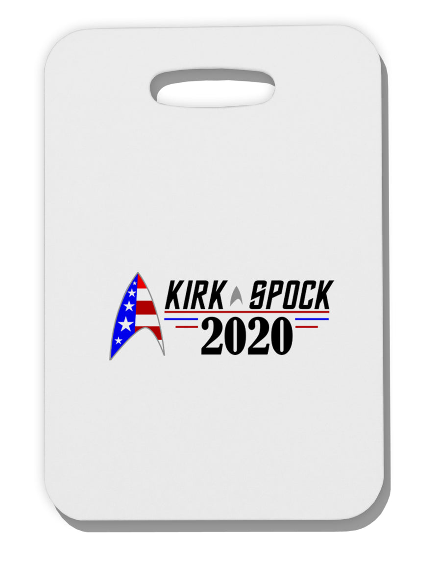 Kirk Spock 2020 Funny Thick Plastic Luggage Tag by TooLoud-Luggage Tag-TooLoud-White-One Size-Davson Sales