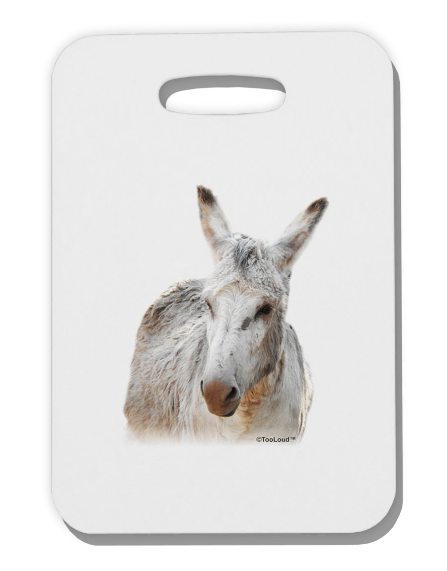 Burro Cutout Thick Plastic Luggage Tag-Luggage Tag-TooLoud-White-One Size-Davson Sales