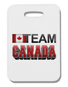 Sporty Team Canada Thick Plastic Luggage Tag-Luggage Tag-TooLoud-White-One Size-Davson Sales