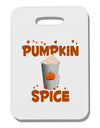 Pumpkin Spice Latte Hearts Thick Plastic Luggage Tag-Luggage Tag-TooLoud-White-One Size-Davson Sales