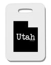 Utah - United States Shape Thick Plastic Luggage Tag by TooLoud-Luggage Tag-TooLoud-White-One Size-Davson Sales