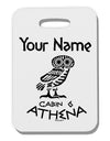 Personalized Cabin 6 Athena Thick Plastic Luggage Tag by-Luggage Tag-TooLoud-White-One Size-Davson Sales