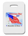 Veterans Day 2015 WaterColor Thick Plastic Luggage Tag-Luggage Tag-TooLoud-White-One Size-Davson Sales