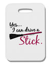 Drive Stick Pink Thick Plastic Luggage Tag-Luggage Tag-TooLoud-White-One Size-Davson Sales