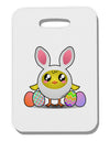 Chick In Bunny Costume Thick Plastic Luggage Tag-Luggage Tag-TooLoud-White-One Size-Davson Sales