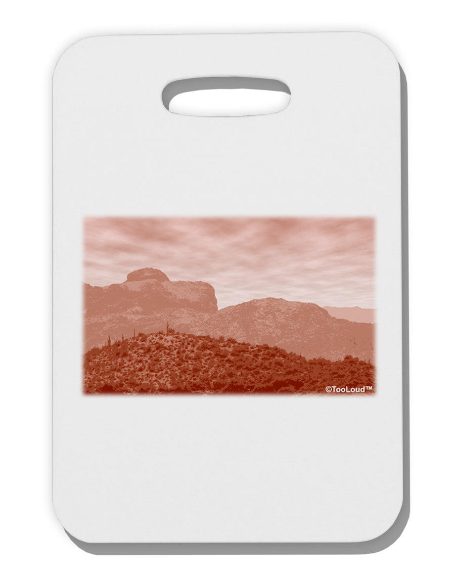 Red Planet Landscape Thick Plastic Luggage Tag-Luggage Tag-TooLoud-White-One Size-Davson Sales