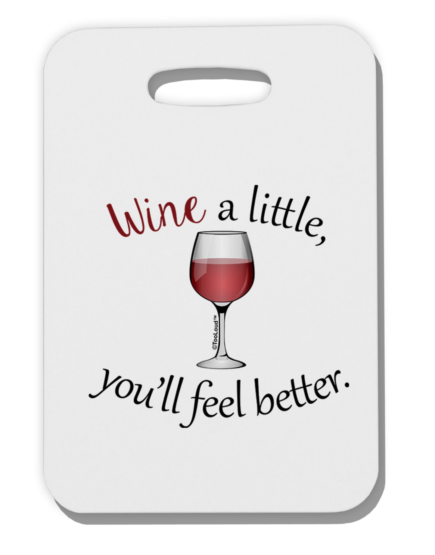 Wine a Little Plus Size Dark Apron by TooLoud-Bib Apron-TooLoud-White-2.74"x4"x2mm-Davson Sales