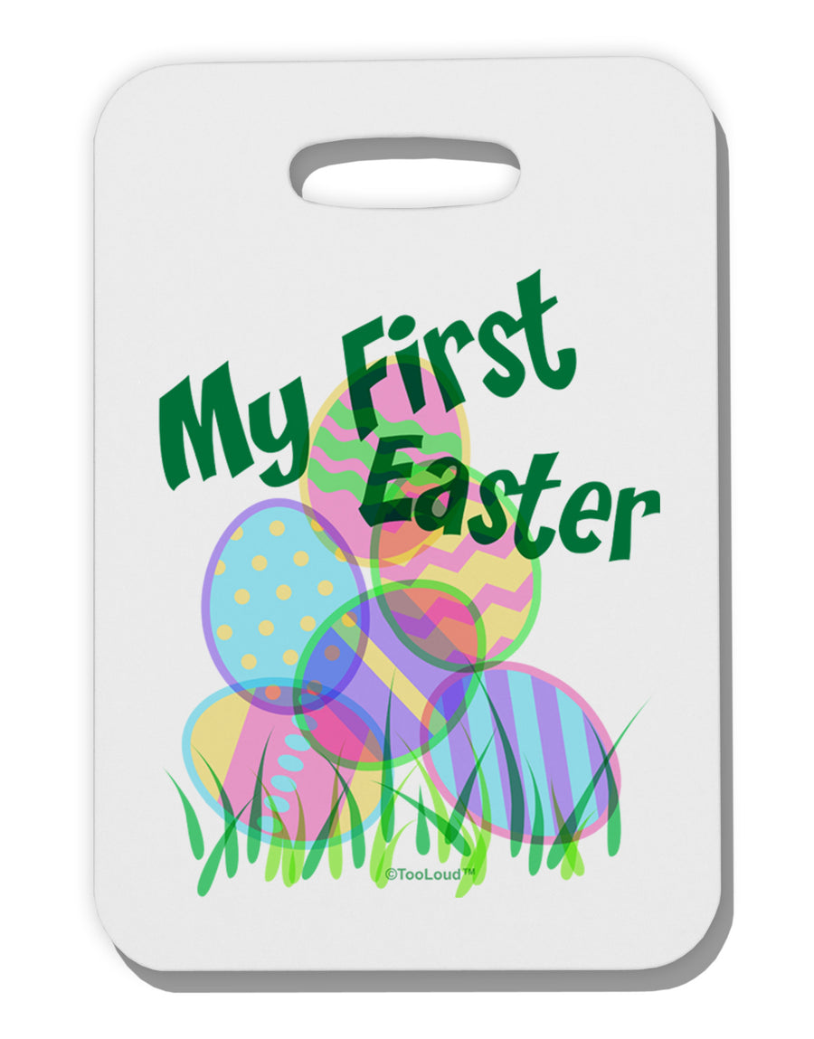 My First Easter Gel Look Print Thick Plastic Luggage Tag-Luggage Tag-TooLoud-White-One Size-Davson Sales