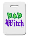 Bad Witch Color Green Thick Plastic Luggage Tag-Luggage Tag-TooLoud-White-One Size-Davson Sales