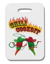 Cowboy Chili Cookoff Thick Plastic Luggage Tag-Luggage Tag-TooLoud-White-One Size-Davson Sales