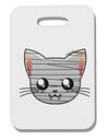 Mummy Kitty Thick Plastic Luggage Tag by TooLoud-Luggage Tag-TooLoud-White-One Size-Davson Sales