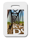 Colorado Bridge Text Thick Plastic Luggage Tag-Luggage Tag-TooLoud-White-One Size-Davson Sales