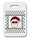 Cool Santa Christmas Sweater Thick Plastic Luggage Tag-Luggage Tag-TooLoud-White-One Size-Davson Sales