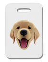 Cute Golden Retriever Puppy Face Thick Plastic Luggage Tag-Luggage Tag-TooLoud-White-One Size-Davson Sales