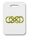 Double Infinity Gold Thick Plastic Luggage Tag-Luggage Tag-TooLoud-White-One Size-Davson Sales