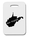 West Virginia - United States Shape Thick Plastic Luggage Tag-Luggage Tag-TooLoud-White-One Size-Davson Sales