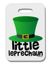 Little Leprechaun - St. Patrick's Day Thick Plastic Luggage Tag by TooLoud-Luggage Tag-TooLoud-White-One Size-Davson Sales