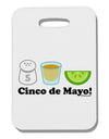 Cinco de Mayo Design - Salt Tequila Lime Thick Plastic Luggage Tag by TooLoud-Luggage Tag-TooLoud-White-One Size-Davson Sales