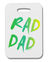 Rad Dad Design - 80s Neon Thick Plastic Luggage Tag-Luggage Tag-TooLoud-White-One Size-Davson Sales