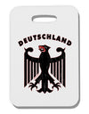 Bundeswehr Logo Deutschland Thick Plastic Luggage Tag-Luggage Tag-TooLoud-White-One Size-Davson Sales