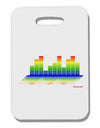 Equalizer Bars Design Thick Plastic Luggage Tag by TooLoud-Luggage Tag-TooLoud-White-One Size-Davson Sales