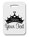 Personalized Princess -Name- Design Thick Plastic Luggage Tag-Luggage Tag-TooLoud-White-One Size-Davson Sales