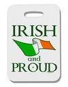 Irish and Proud Thick Plastic Luggage Tag-Luggage Tag-TooLoud-White-One Size-Davson Sales